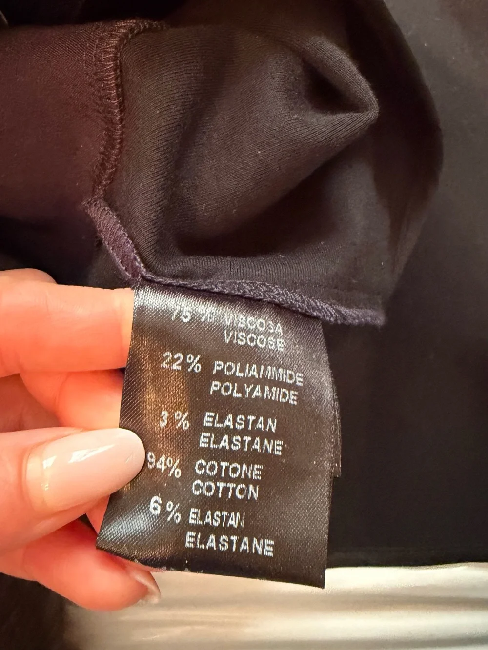 Liviana Conti Made in Italy Navy & Black Skirt Suit Set